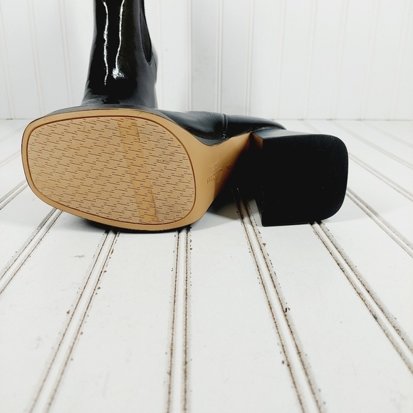 NEW Circus by Sam Edelman Stace Black Patent Chunky Platform Ankle Boots K440 - Picture 8 of 12